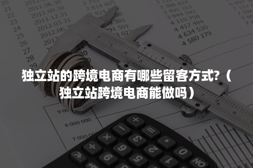 独立站的跨境电商有哪些留客方式?（独立站跨境电商能做吗）