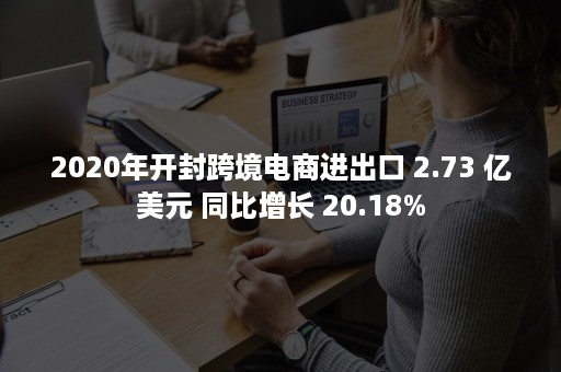 2020年开封跨境电商进出口 2.73 亿美元 同比增长 20.18%