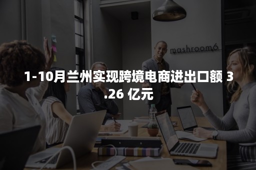 1-10月兰州实现跨境电商进出口额 3.26 亿元