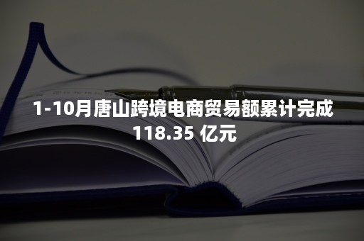 1-10月唐山跨境电商贸易额累计完成 118.35 亿元