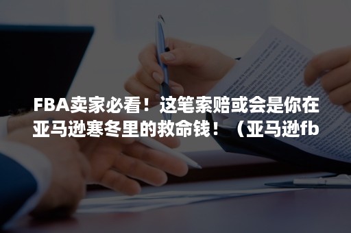 FBA卖家必看！这笔索赔或会是你在亚马逊寒冬里的救命钱！（亚马逊fba买家损坏）