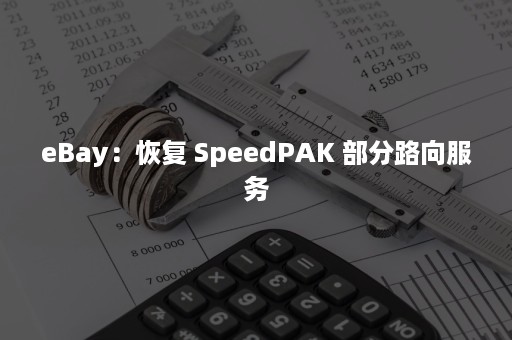 eBay：恢复 SpeedPAK 部分路向服务