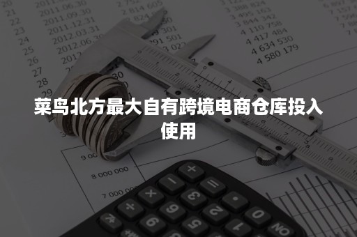 菜鸟北方最大自有跨境电商仓库投入使用