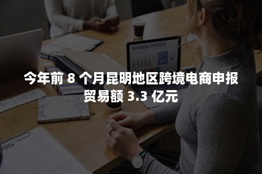 今年前 8 个月昆明地区跨境电商申报贸易额 3.3 亿元