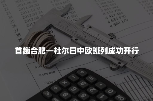 首趟合肥—杜尔日中欧班列成功开行