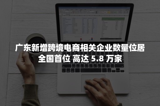 广东新增跨境电商相关企业数量位居全国首位 高达 5.8 万家