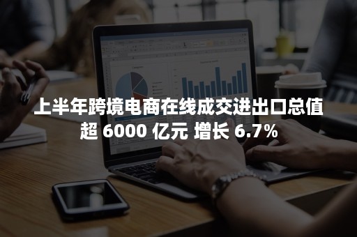 上半年跨境电商在线成交进出口总值超 6000 亿元 增长 6.7%