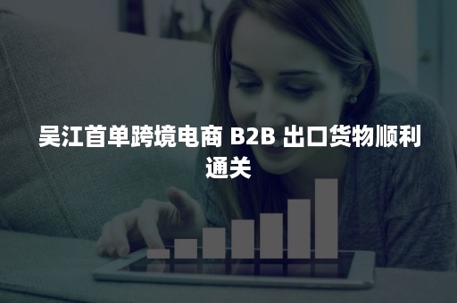 吴江首单跨境电商 B2B 出口货物顺利通关