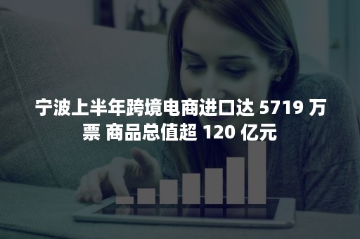 宁波上半年跨境电商进口达 5719 万票 商品总值超 120 亿元