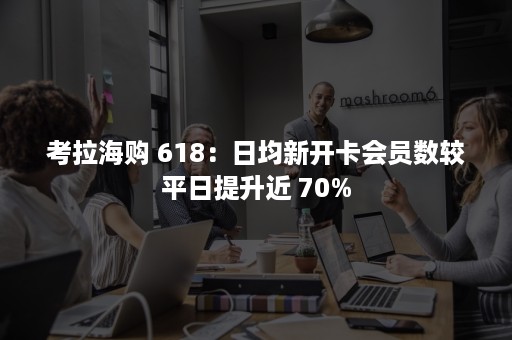 考拉海购 618：日均新开卡会员数较平日提升近 70%