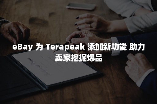 eBay 为 Terapeak 添加新功能 助力卖家挖掘爆品