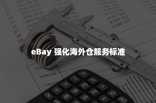 eBay 强化海外仓服务标准