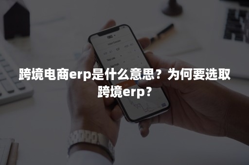 跨境电商erp是什么意思？为何要选取跨境erp？