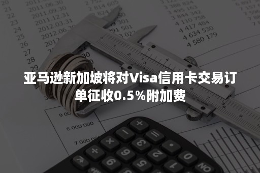 亚马逊新加坡将对Visa信用卡交易订单征收0.5%附加费