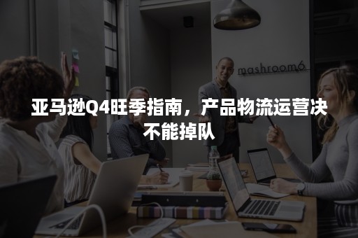 亚马逊Q4旺季指南，产品物流运营决不能掉队