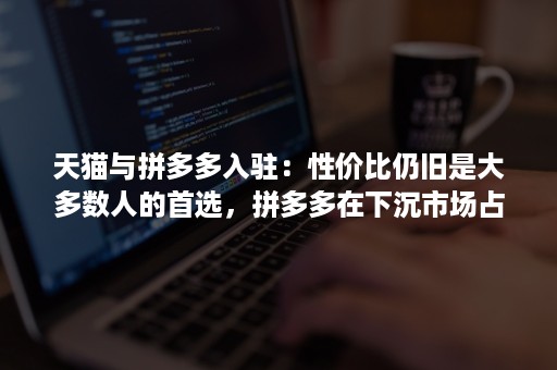 天猫与拼多多入驻：性价比仍旧是大多数人的首选，拼多多在下沉市场占山为王