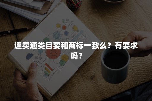 速卖通类目要和商标一致么？有要求吗？