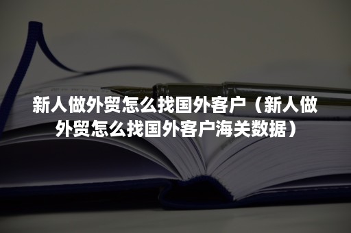 新人做外贸怎么找国外客户（新人做外贸怎么找国外客户海关数据）