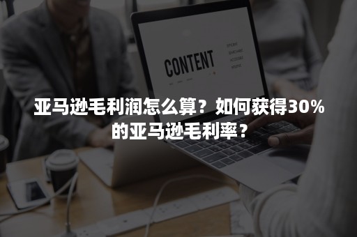 亚马逊毛利润怎么算？如何获得30%的亚马逊毛利率？