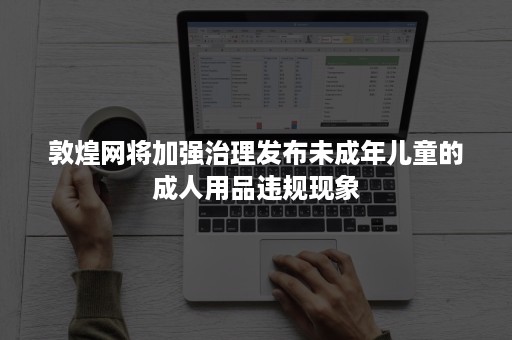 敦煌网将加强治理发布未成年儿童的成人用品违规现象