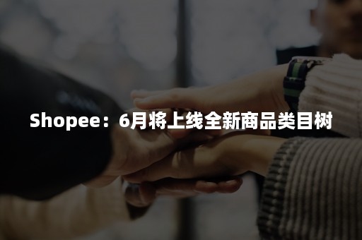 Shopee：6月将上线全新商品类目树