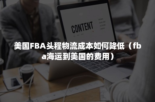 美国FBA头程物流成本如何降低（fba海运到美国的费用）