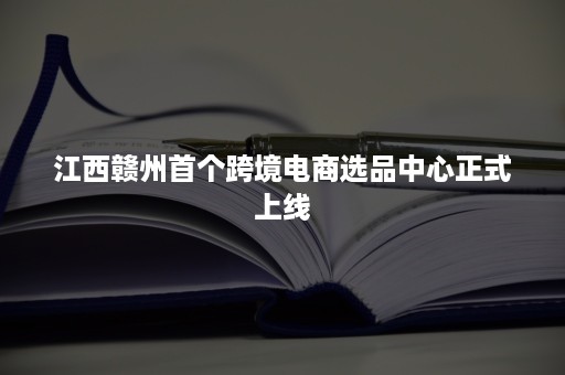 江西赣州首个跨境电商选品中心正式上线