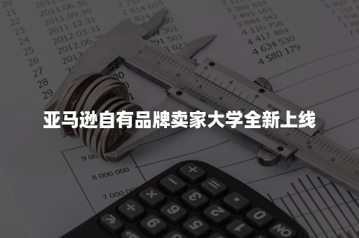 亚马逊自有品牌卖家大学全新上线