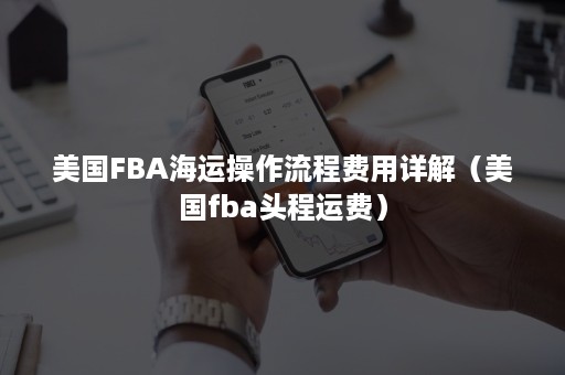 美国FBA海运操作流程费用详解（美国fba头程运费）