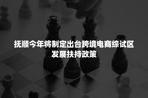 抚顺今年将制定出台跨境电商综试区发展扶持政策