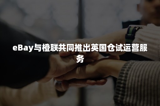 eBay与橙联共同推出英国仓试运营服务