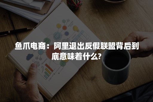 鱼爪电商：阿里退出反假联盟背后到底意味着什么?