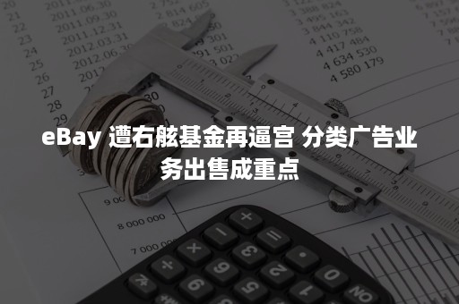 eBay 遭右舷基金再逼宫 分类广告业务出售成重点