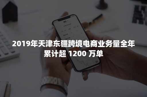2019年天津东疆跨境电商业务量全年累计超 1200 万单