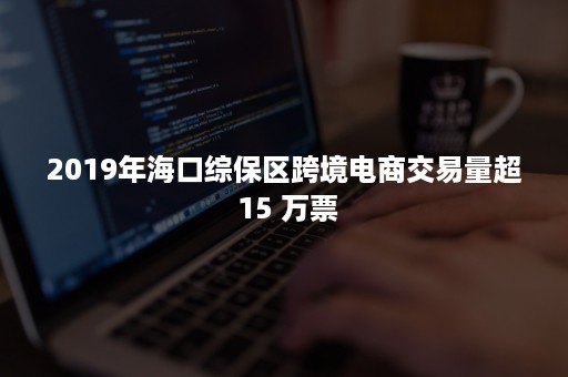 2019年海口综保区跨境电商交易量超 15 万票