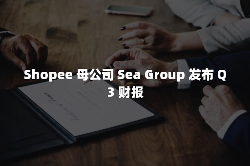 Shopee 母公司 Sea Group 发布 Q3 财报