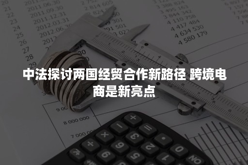 中法探讨两国经贸合作新路径 跨境电商是新亮点