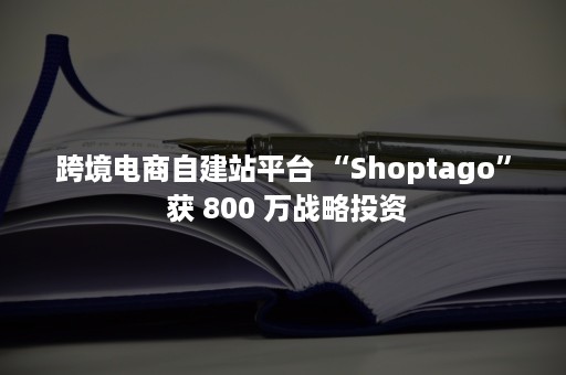 跨境电商自建站平台 “Shoptago” 获 800 万战略投资