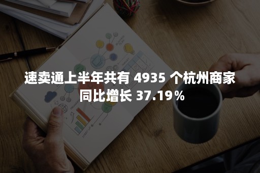 速卖通上半年共有 4935 个杭州商家 同比增长 37.19％