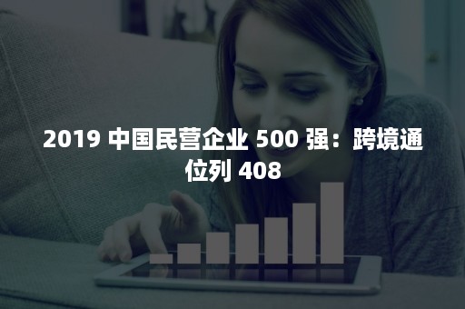 2019 中国民营企业 500 强：跨境通位列 408