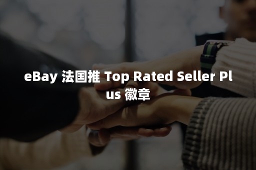 eBay 法国推 Top Rated Seller Plus 徽章