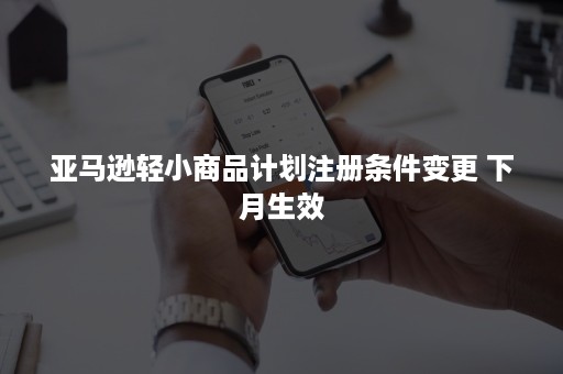 亚马逊轻小商品计划注册条件变更 下月生效