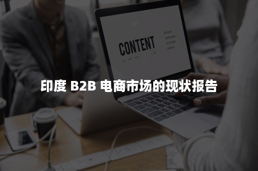 印度 B2B 电商市场的现状报告