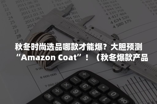 秋冬时尚选品哪款才能爆？大胆预测“Amazon Coat”！（秋冬爆款产品）