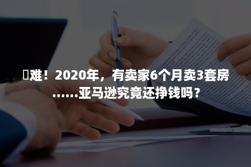 ​难！2020年，有卖家6个月卖3套房......亚马逊究竟还挣钱吗？