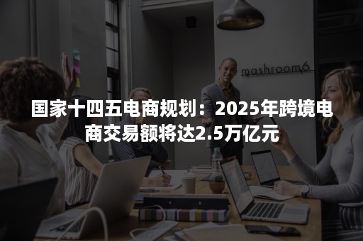 国家十四五电商规划：2025年跨境电商交易额将达2.5万亿元