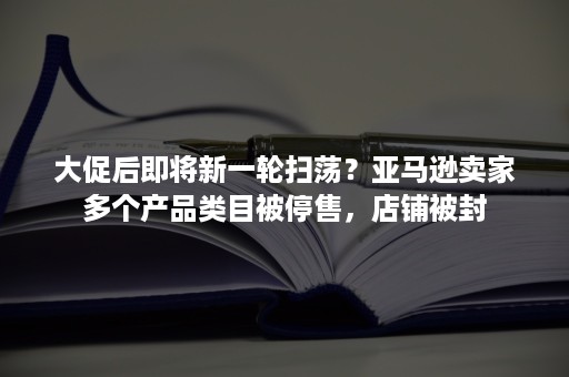 大促后即将新一轮扫荡？亚马逊卖家多个产品类目被停售，店铺被封