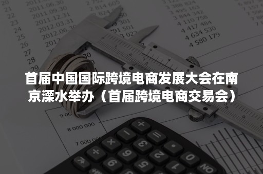 首届中国国际跨境电商发展大会在南京溧水举办（首届跨境电商交易会）