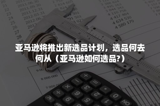 亚马逊将推出新选品计划，选品何去何从（亚马逊如何选品?）