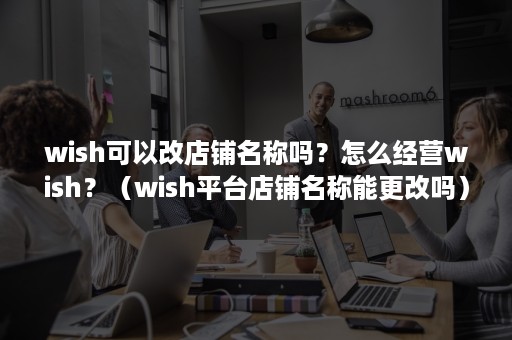 wish可以改店铺名称吗？怎么经营wish？（wish平台店铺名称能更改吗）